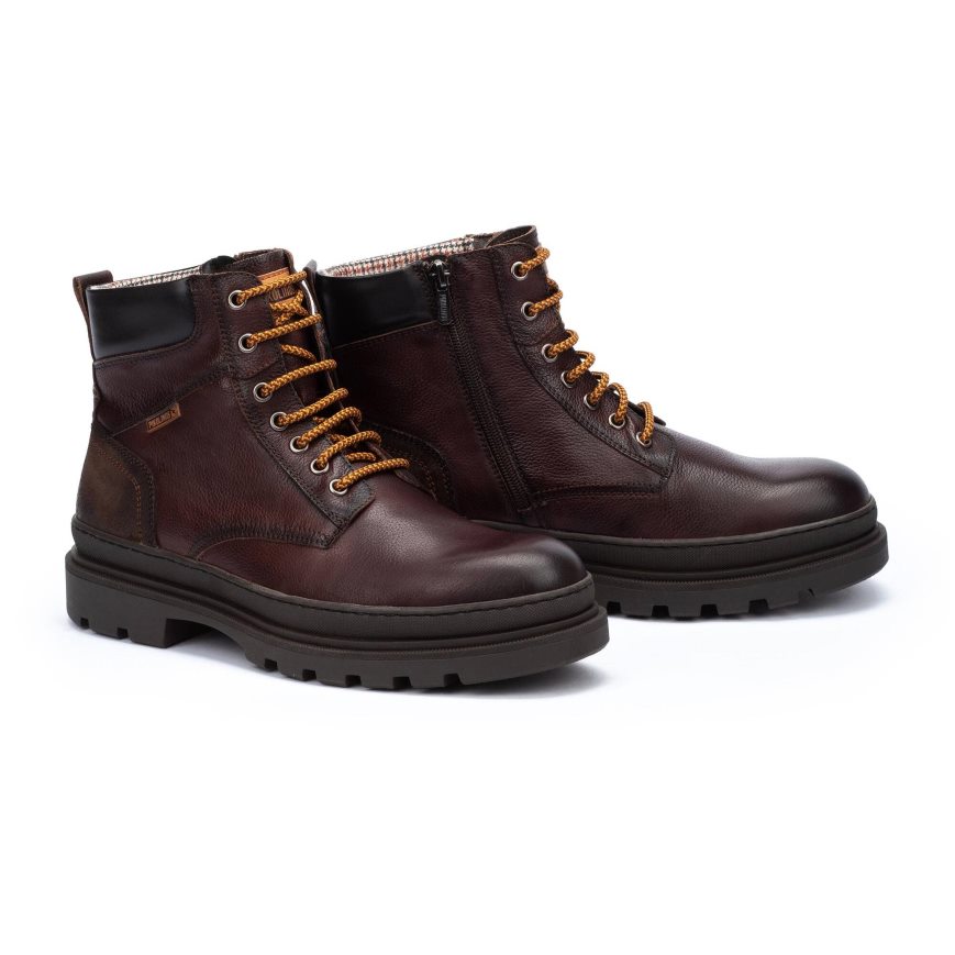 Men's Pikolinos OURENSE Ankle Boots Brown | NZ H87A953